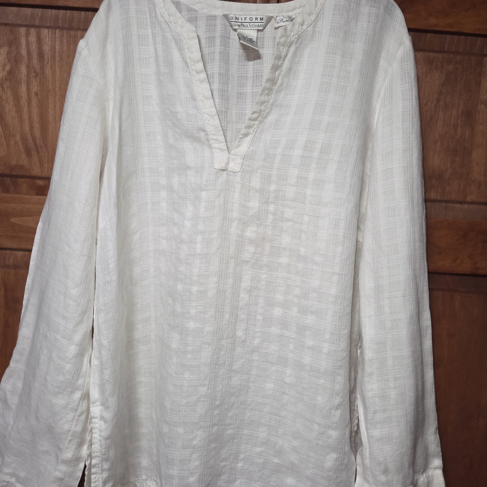 White Casual Button Down Shirt